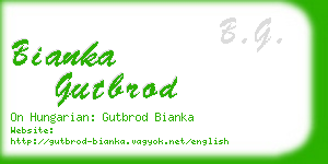 bianka gutbrod business card